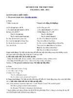 Đề cương ôn tập HK1 môn Tiếng Anh 6 năm 2020-2021 - Trường THCS Long Toàn