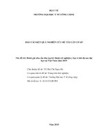 Đánh giá nhu cầu đào tạo kỹ thuật xét nghiệm y học trình độ sau đại học tại việt nam năm 2019 