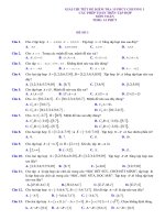 Đề kiểm tra các phép toán trên tập hợp số chương 1 đại số 10 |