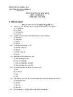 Đề cương ôn tập HK2 môn Sinh học 6 năm 2019-2020 - Trường THCS Long Toàn