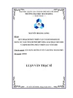 Quy hoạch phát triển vận tải hành khách bằng xe taxi thành phố biên hòa giai đoạn 2015 2020 và định hướng phát triển sau năm 2020  