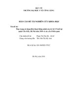 Thực trạng sử dụng điện thoại thông minh ở trẻ 3 5 tuổi tại quận cầu giấy, hà nội năm 2018 và các yếu tố liên quan 