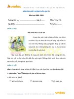 de thi hoc ki 1 lop 1 mon tieng viet nam 2020 2021 sach vi su binh dang de 2 