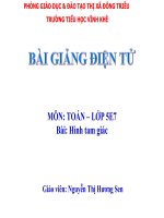 Bài giảng điện tử Toán lớp 5 - Tuần 17 (2019-2020)