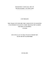 Thực trạng tuân thủ điều trị và một số yếu tố ảnh hưởng ở người bệnh tăng huyết áp điều trị ngoại trú tại bệnh viện kiến an   hải phòng, năm 2020 