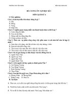 Đề cương ôn tập HK1 môn Lịch sử 6 năm 2020-2021 - Trường THCS Tân Hưng