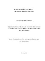 Thực trạng và các yếu tố liên quan đến tiêm an toàn của điều dưỡng tại viện pháp y tâm thần trung ương biên hòa năm 2018 