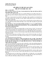 Đề cương ôn tập HK1 môn GDCD 9 năm 2020-2021 - Trường THCS Thăng Long