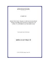 Phân tích thực trạng và đề xuất giải pháp nâng cao hiệu quả quản lý nhân sự tại công ty lưới điện cao thế miền nam  