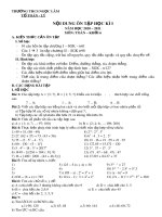Đề cương ôn tập HK1 môn Toán 6 năm 2020-2021 - Trường THCS Ngọc Lâm