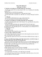 Đề cương ôn tập HK1 môn Địa lí 6 năm 2020-2021 - Trường THCS Tân Hưng