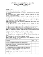 Đề cương ôn tập HK2 môn GDCD 7 năm 2019-2020 - Trường THCS Phước Nguyên