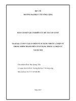 Lý do và quan điểm về sử dụng thuốc lá điện tử trong nhóm thanh niên có sử dụng thuốc lá điện tử tại hà nội 