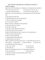 Đề cương ôn tập HK1 môn Lịch sử 8 năm 2020-2021 - Trường THCS Giá Rai A