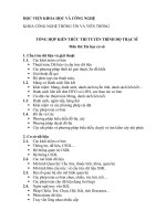 Tổng hợp kiến thức thi tuyển trình độ thạc sĩ đợt 2 năm 2020