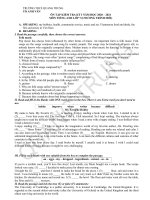 Đề cương ôn tập HK1 môn Tiếng Anh 7 chương trình mới năm 2020-2021 - Trường THCS Quang Trung (Đà Lạt)