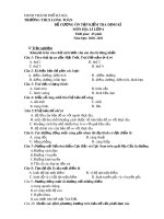 Đề cương ôn tập giữa HK1 môn Địa lí 6 năm 2020-2021 - Trường THCS Long Toàn