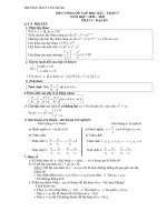 Đề cương ôn tập HK1 môn Toán 7 năm 2020-2021 - Trường THCS Tân Hưng