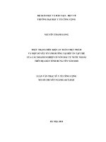 Thực trạng điều kiện an toàn thực phẩm và một số yếu tố ảnh hưởng tại bếp ăn tập thể của các doanh nghiệp có vốn đầu tư nước ngoài trên địa bàn tỉnh hưng yên năm 2018 