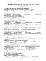 Đề cương ôn tập HK1 môn Công nghệ 8 năm 2020-2021 - Trường THCS Long Toàn