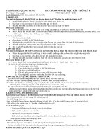 Đề cương ôn tập HK1 môn Vật lí 6 năm 2020-2021 - Trường THCS Quang Trung (Đà Lạt)