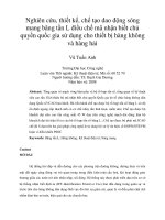 Nghiên cứu, thiết kế, chế tạo dao động sóng  mang băng tần L điều chế mã nhận biết chủ quyền quốc gia sử dụng cho thiết bị hàng không  và hàng hải