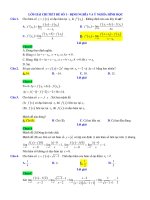 Đề Kiểm Tra Định Nghĩa Và Ý Nghĩa Hình Học Của Đạo Hàm |