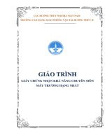 Giáo trình Khả năng chuyên môn máy trưởng hạng Nhất