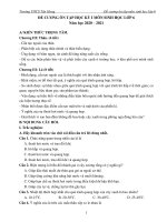 Đề cương ôn tập HK1 môn Sinh học 6 năm 2020-2021 - Trường THCS Tân Hưng