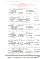 grade 6 practice test present continuous tense and near future tense