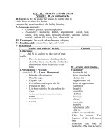 Tải Giáo án Tiếng Anh lớp 7 Unit 10: Health and hygiene - Lesson 4 - Giáo án điện tử môn Tiếng Anh lớp 7