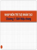 Nhập môn trí tuệ nhân tạo