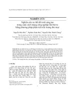 Nghiên cứu xu thế đổi mới sáng tạo trong cuộc cách mạng công nghiệp lần thứ tư bằng phương pháp phân tích trắc lượng thư mục