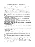 Đề cương ôn tập HK2 môn Lịch sử 7 năm 2019-2020 - Trường THCS Giá Rai A