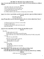 Đề cương ôn tập HK2 môn Công nghệ 8 năm 2019-2020 - Trường THCS Giá Rai A