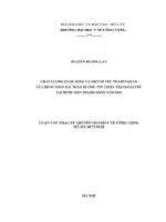 Chất lượng cuộc sống và một số yếu tố liên quan của bệnh nhân đái tháo đường týp 2 điều trị ngoại trú tại bệnh viện thanh nhàn năm 2018 