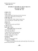 Đề cương ôn tập giữa HK1 môn Ngữ văn 6 năm 2020-2021 - Trường THCS Long Toàn