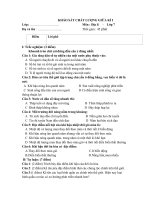 KHẢO SÁT CHẤT LƯỢNG GIỮA KÌ I   Môn : Địa lí     -    Lớp 7