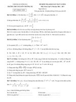 Đề thi thử vào 10 môn toán trường THCS Nguyễn Trường Tộ Hà Nội