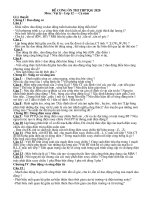 Đề cương ôn thi THPT quốc gia môn Vật lý năm học 2019 - 2020