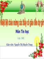 Bài giảng điện tử lớp 1