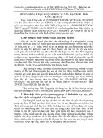 HƯỚNG DẪN THỰC HIỆN NHIỆM VỤ NĂM HỌC 2020-2021 MÔN LỊCH SỬ