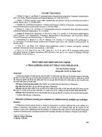 Phát hiện đột biến gen gây bệnh α Thalassemia bằng kỹ thuật Multiplex-PCR