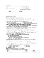 ĐỀ KSCL GIỮA KỲ I   Môn: Địa lý 9