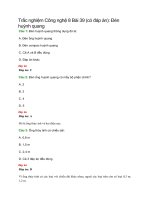 Trắc nghiệm Công nghệ 8 Bài 39 (có đáp án)