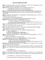 BÀI TẬP BỒI DƯỠNG HSG HÓA HỌC LỚP 8