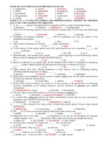 Tải Đề kiểm tra 45 phút số 3 học kì 2 lớp 12 môn tiếng Anh có đáp án - Đề kiểm tra 45 phút môn Tiếng Anh lớp 12 có đáp án