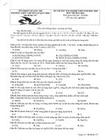 Đề và hướng dẫn chấm - Kỳ thi thử Tốt nghiệp THPT năm 2020