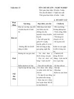 Giáo án tuần 13 ( năm học 2018-2019) Nghề sản xuất