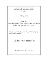 Ứng xử cột liên hợp ống thép nhồi bê tông chịu tải trọng dọc trục  